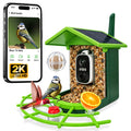 GoldenPluma Smart Bird Feeder with Camera – Solar Powered