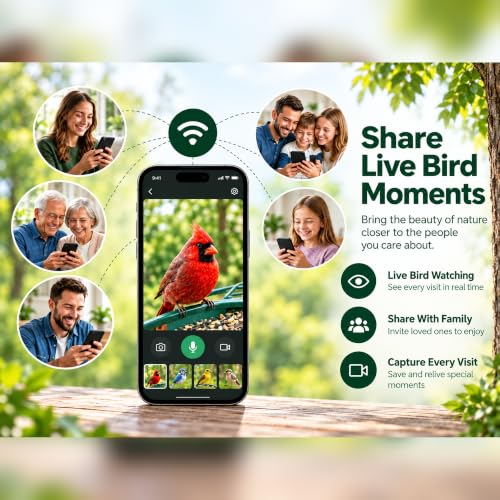 GoldenPluma Smart Bird Feeder with Camera – Solar Powered